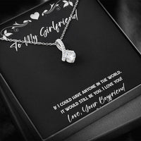 Load image into Gallery viewer, To My Girlfriend, It Would Still Be You, Alluring Beauty Necklace For Women, Anniversary Birthday Valentines Day Gifts From Boyfriend
