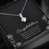 Load image into Gallery viewer, Retirement Gifts, Behind You, Happy Retirement Alluring Beauty Necklace For Women, Retirement Party Favor From Friends Coworkers
