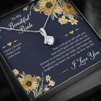 Load image into Gallery viewer, To My Bride Gifts, I Have A Dream, Alluring Beauty Necklace For Women, Wedding Day Thank You Ideas From Groom
