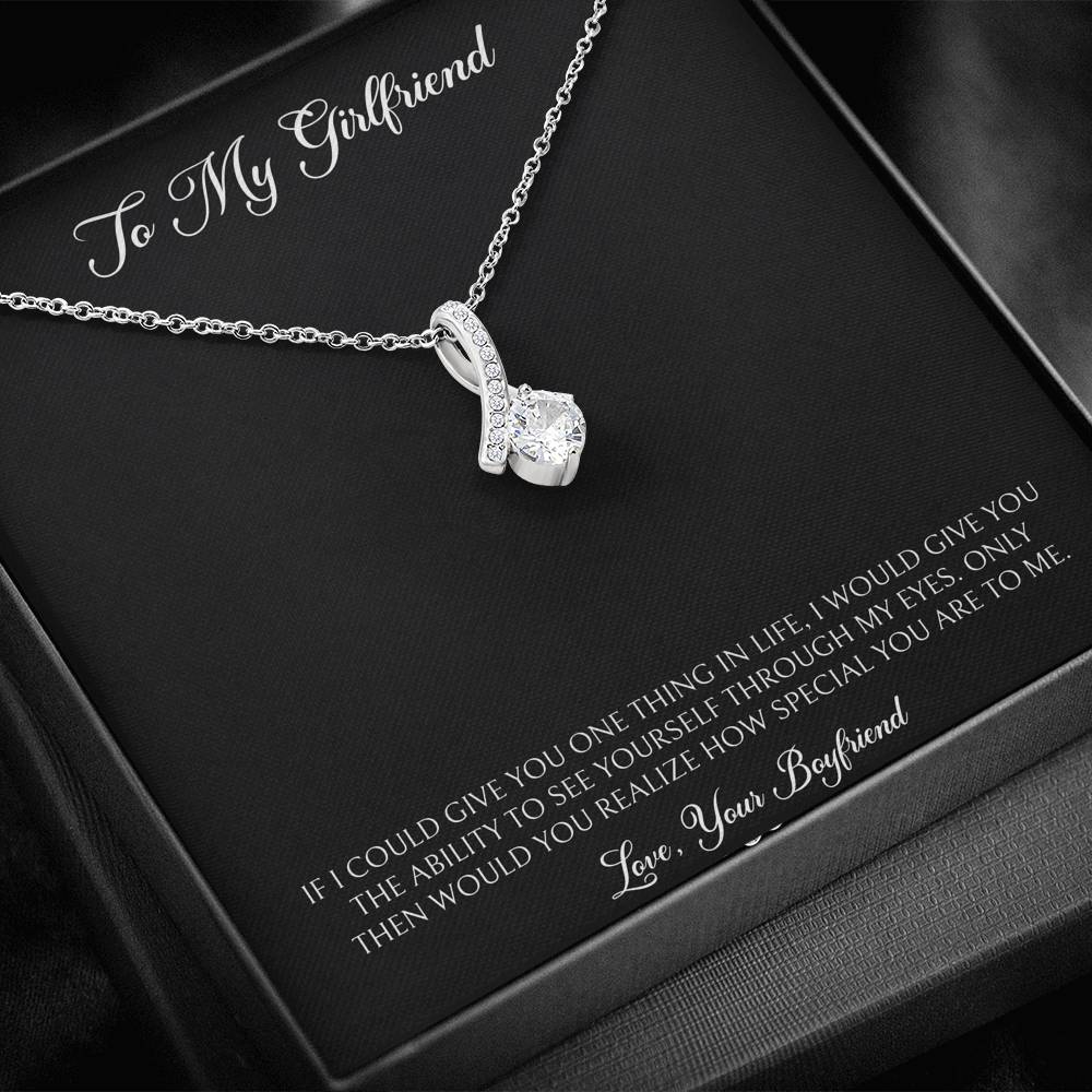 To My Girlfriend, You Are Special To Me, Alluring Beauty Necklace For Women, Anniversary Birthday Valentines Day Gifts From Boyfriend