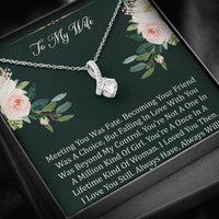 Load image into Gallery viewer, To My Wife, Meeting You Was Fate, Alluring Beauty Necklace For Women, Anniversary Birthday Gifts From Husband

