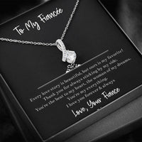 Load image into Gallery viewer, To My Fiancée, The Woman Of My Dreams, Alluring Beauty Necklace For Women, Anniversary Birthday Valentines Day Gifts From Fiancé

