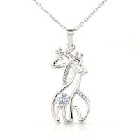 Load image into Gallery viewer, To My Granddaughter Gifts From Grandpa, Someday When The Pages Of My Life End, Giraffe Necklace For Women, Birthday Present Idea From Grandfather
