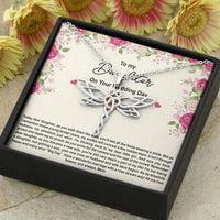 Load image into Gallery viewer, To My Bride Gifts, Enjoy Your Big Day, Dragonfly Necklace For Women, Wedding Day Thank You Ideas From Mom
