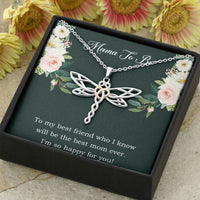 Load image into Gallery viewer, Gift for Expecting Mom, To My Best Friend, Mom to Be Dragonfly Necklace For Women, Pregnancy Gift For New Mother
