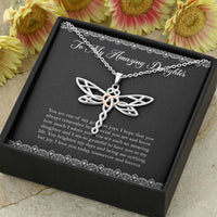 Load image into Gallery viewer, To My Daughter Gifts, You Are One Of My Greatest Joys, Dragonfly Necklace For Women, Birthday Present Ideas From Mom Dad
