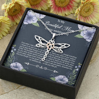 Load image into Gallery viewer, Mom of the Bride Gifts, You Thought Me Right From Wrong, Dragonfly Necklace For Women, Wedding Day Thank You Ideas From Bride
