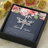Load image into Gallery viewer, To My Aunt Gifts, Aunt and Nephew Bond, Dragonfly Necklace For Women, Aunt Birthday Present From Nephew
