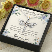 Load image into Gallery viewer, Bride Gifts, On This Day, Dragonfly Necklace For Women, Wedding Day Thank You Ideas From Sister
