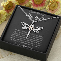 Load image into Gallery viewer, To My Friend Gifts, It Means So Much To Have You By My Side, Dragonfly Necklace For Women, Birthday Present Idea From Bestie
