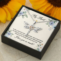 Load image into Gallery viewer, To My Aunt Gifts, Second Mom, Dragonfly Necklace For Women, Aunt Birthday Present From Niece Nephew
