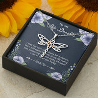 Load image into Gallery viewer, To My Stepdaughter Gifts, I May Not Have Carried You For 9 Months, Dragonfly Necklace For Women, Birthday Present Idea From Stepmom
