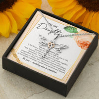 Load image into Gallery viewer, To My Daughter Gifts, You Are My Greatest Gift, Dragonfly Necklace For Women, Birthday Present Ideas From Mom Dad
