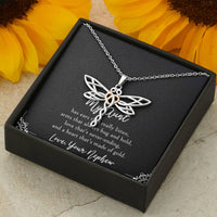 Load image into Gallery viewer, To My Aunt Gifts, Love That&#39;s Never Ending, Dragonfly Necklace For Women, Birthday Present Idea From Nephew
