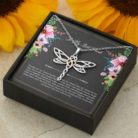 Load image into Gallery viewer, To My Best Friend Gifts, Friends Are Our Chosen Family, Dragonfly Necklace For Women, Birthday Present Idea From Bestie
