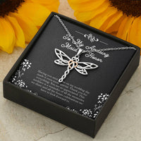 Load image into Gallery viewer, To My Maid Of Honor Gifts, Having You Next To Me, Dragonfly Necklace For Women, Wedding Day Thank You Ideas From Bride
