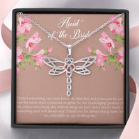 Load image into Gallery viewer, Aunt of the Bride Gifts, Our Love For Each Other Grows, Dragonfly Necklace For Women, Wedding Day Thank You Ideas From Bride
