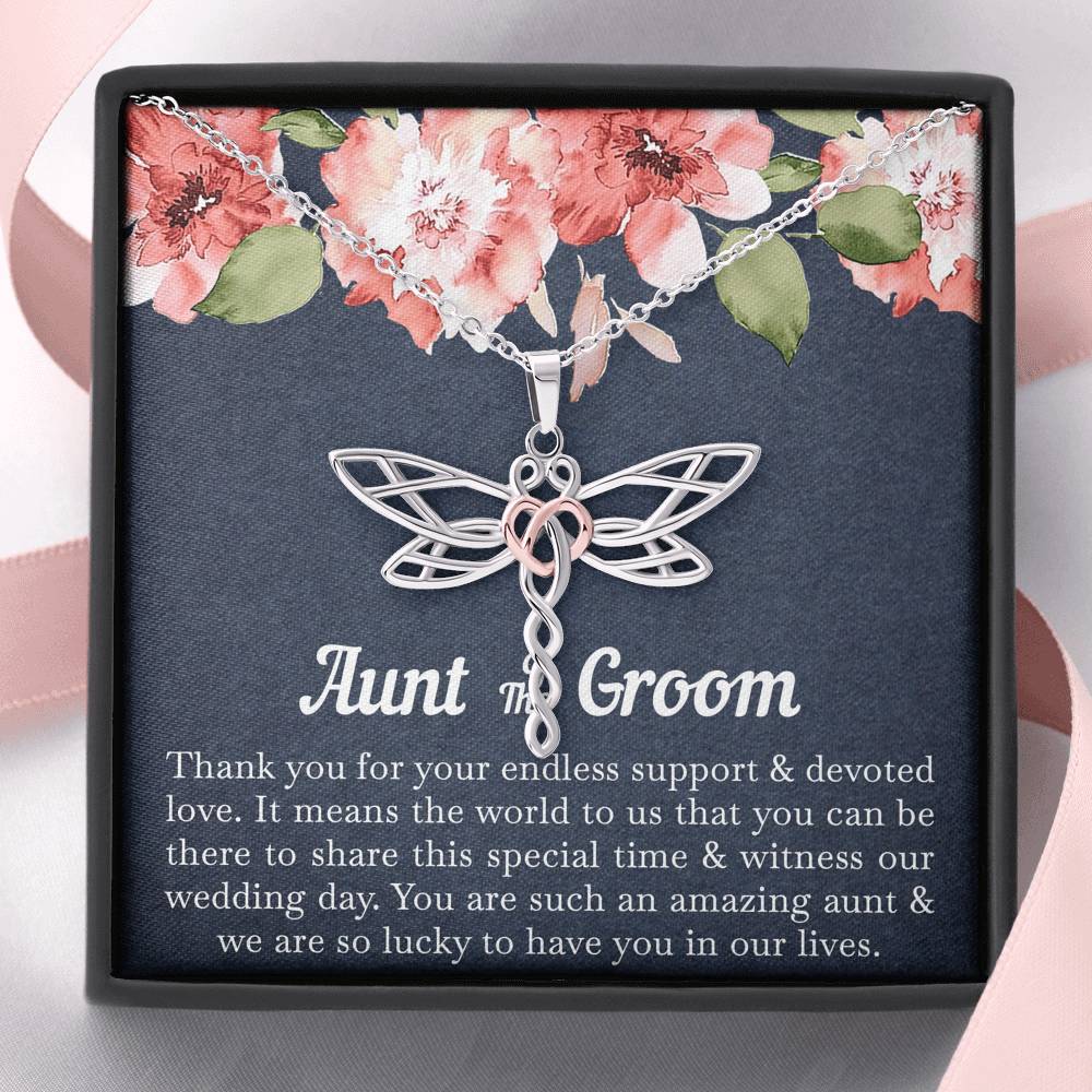 Aunt of the Groom Gifts, You Are Amazing, Dragonfly Necklace For Women, Wedding Day Thank You Ideas From Groom