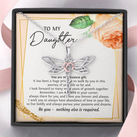 Load image into Gallery viewer, To My Daughter Gifts, You Are My Greatest Gift, Dragonfly Necklace For Women, Birthday Present Ideas From Mom Dad
