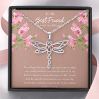 Load image into Gallery viewer, Bride Gifts, May All Your Dreams Come True, Dragonfly Necklace For Women, Wedding Day Thank You Ideas From Best Friend
