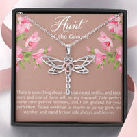 Load image into Gallery viewer, Aunt of the Groom Gifts, Grateful for Your Protection, Dragonfly Necklace For Women, Wedding Day Thank You Ideas From Bride
