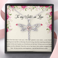 Load image into Gallery viewer, To My Sister-in-law Gifts, A New Friend, Dragonfly Necklace For Women, Birthday Present Idea From Sister
