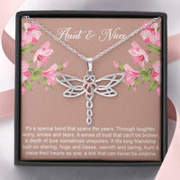 Load image into Gallery viewer, To My Aunt Gifts, Special Bond, Interlocking Heart Necklace For Women, Aunt Birthday Present From Niece
