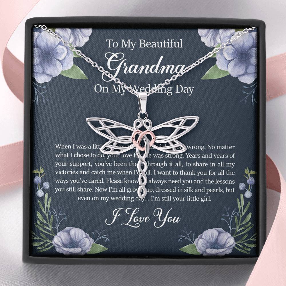 Grandmother of the Bride Gifts, When I Was A Little Girl, Dragonfly Necklace For Women, Wedding Day Thank You Ideas From Bride