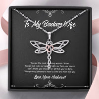Load image into Gallery viewer, To My Badass Wife, You Are Our Rock, Dragonfly Necklace For Women, Anniversary Birthday Valentines Day Gifts From Husband
