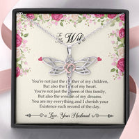 Load image into Gallery viewer, To My Wife, You Are My Everything, Dragonfly Necklace For Women, Anniversary Birthday Gifts From Husband
