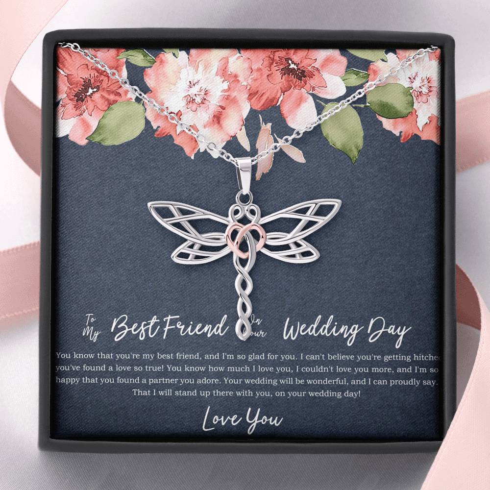 Bride Gifts, I'm So Happy You Found A Partner, Dragonfly Necklace For Women, Wedding Day Thank You Ideas From Best Friend