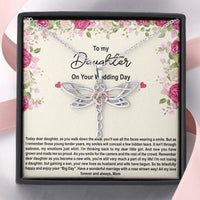 Load image into Gallery viewer, To My Bride Gifts, Enjoy Your Big Day, Dragonfly Necklace For Women, Wedding Day Thank You Ideas From Mom

