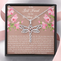 Load image into Gallery viewer, Bride Gifts, I Hope You Enjoy Every Single Moment, Dragonfly Necklace For Women, Wedding Day Thank You Ideas From Best Friend
