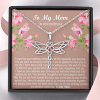 Load image into Gallery viewer, To My Mom Gifts, You Are Amazing, Dragonfly Necklace For Women, Birthday Present From Son Daughter
