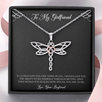 Load image into Gallery viewer, To My Girlfriend, You Are Special To Me, Dragonfly Necklace For Women, Anniversary Birthday Valentines Day Gifts From Boyfriend
