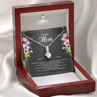 Load image into Gallery viewer, To My Mom Gifts, I Was Never A Perfect Child, Alluring Beauty Necklace For Women, Birthday Mothers Day Present From Son Daughter

