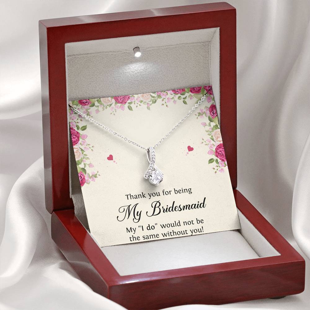 To My Bridesmaid Gifts, Thank You , Alluring Beauty Necklace For Women, Wedding Day Thank You Ideas From Bride
