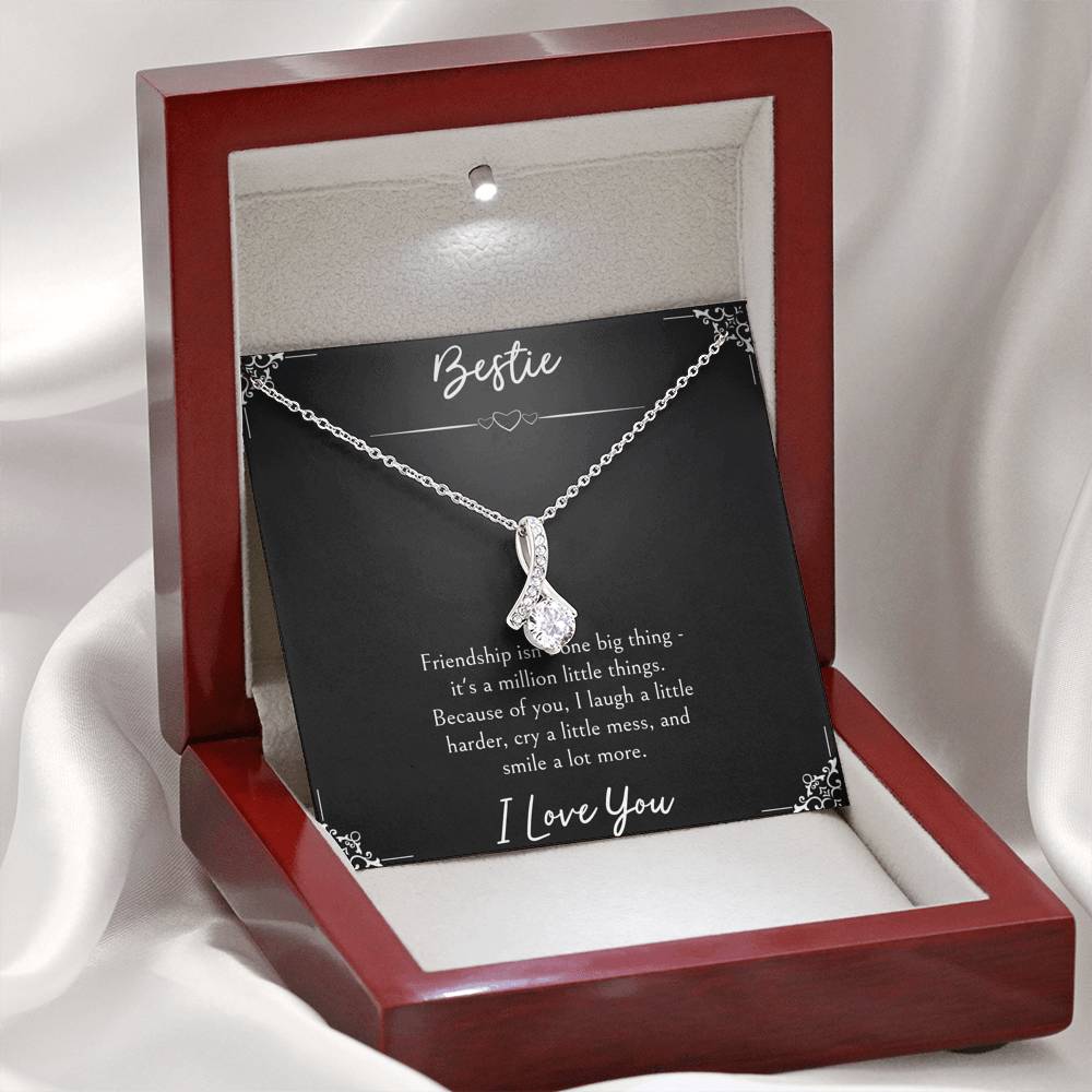 To My Friend Gifts, Because Of You, Alluring Beauty Necklace For Women, Birthday Present Idea From Bestie