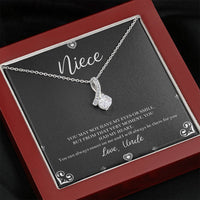 Load image into Gallery viewer, To My Niece  Gifts, You Can Always Count On Me, Alluring Beauty Necklace For Women, Birthday Present Idea From Uncle
