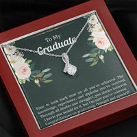 Load image into Gallery viewer, Graduation Gifts, Onward and Upward, Alluring Beauty Necklace For Women, College Preschool High School Graduation Present
