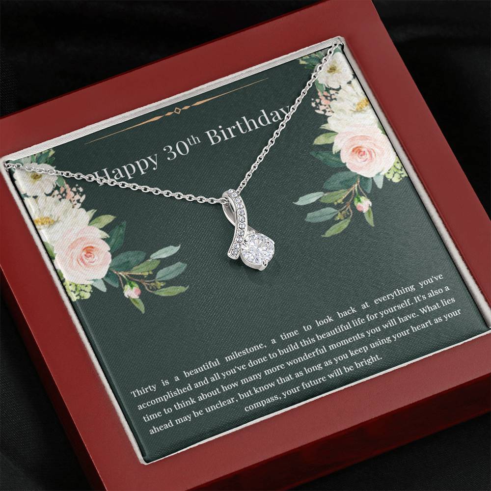 Daughter Alluring Beauty Necklace - Happy 30th Birthday | Milestone Gift