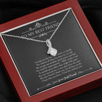 Load image into Gallery viewer, To My Friend Gifts, I&#39;d Be Lost Without You, Alluring Beauty Necklace For Women, Birthday Present Idea From Bestie
