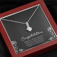 Load image into Gallery viewer, Retirement Gifts, Behind You, Happy Retirement Alluring Beauty Necklace For Women, Retirement Party Favor From Friends Coworkers
