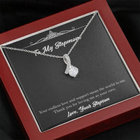 Load image into Gallery viewer, To My Stepmom Gifts, Your Endless Love And Support, Alluring Beauty Necklace For Women, Birthday Mothers Day Present From Stepson
