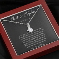 Load image into Gallery viewer, To My Aunt Gifts, Special Bond, Alluring Beauty Necklace For Women, Birthday Present Idea From Nephew
