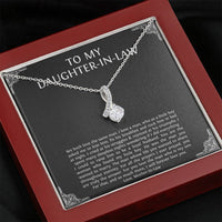 Load image into Gallery viewer, To My Daughter in Law Gifts, I Will Forever Love You, Alluring Beauty Necklace For Women, Birthday Present Idea From Mother-in-law
