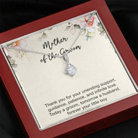 Load image into Gallery viewer, Mom Of The Groom Gifts, Thank You For Your Unending Support, Alluring Beauty Necklace For Women, Wedding Day Thank You Ideas From Groom

