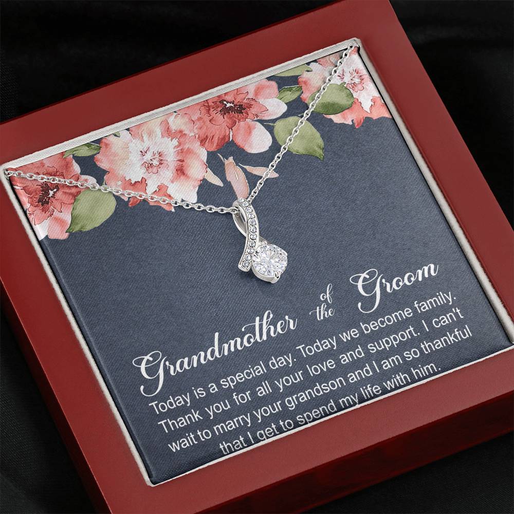 Grandmother of the Groom Gifts, Today Is A Special Day, Alluring Beauty Necklace For Women, Wedding Day Thank You Ideas From Bride