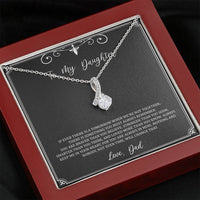 Load image into Gallery viewer, To My Daughter  Gifts, You Are Braver Than You Believe, Alluring Beauty Necklace For Women, Birthday Present Idea From Dad
