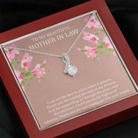 Load image into Gallery viewer, To My Mother-in-Law Gifts, I Can See His Face In Yours, Alluring Beauty Necklace For Women, Birthday Mothers Day Present From Daughter-in-law
